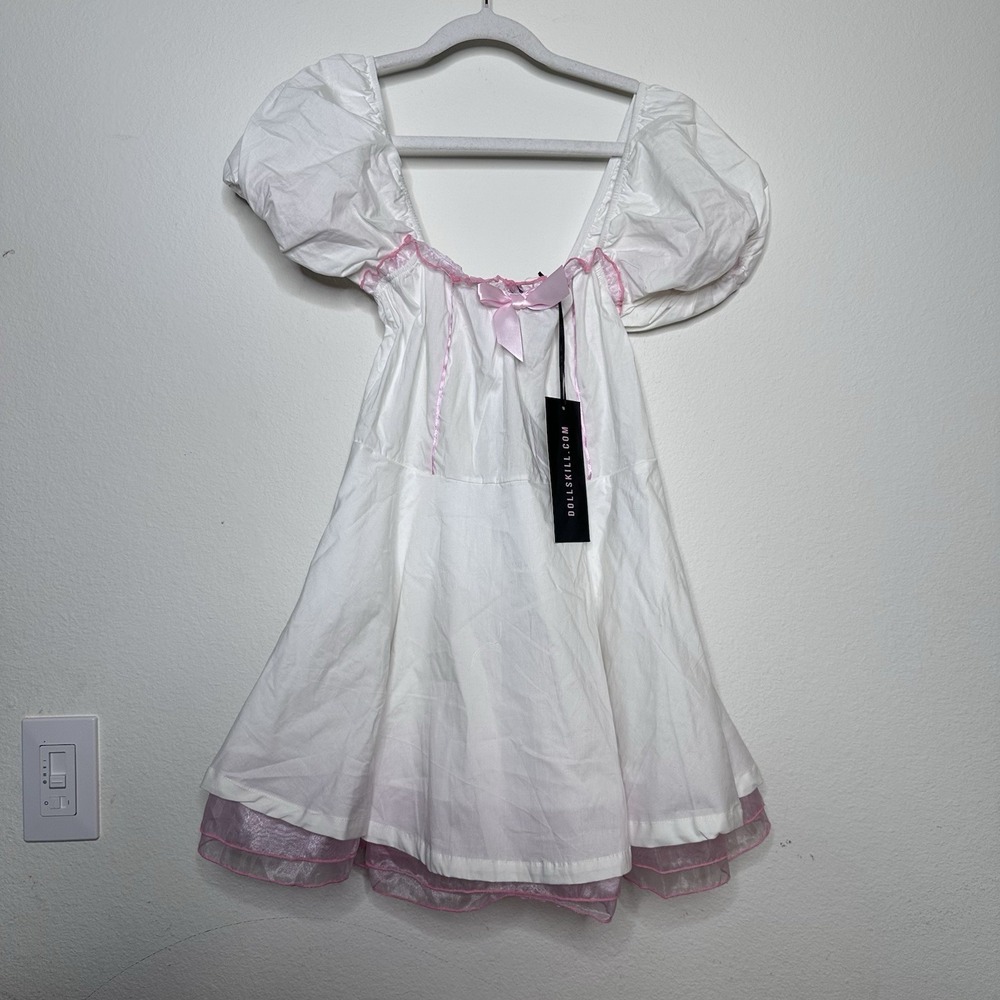 Dolls Kill Trickz N Treatz Costume Womans M White Heart Healer Nurse Coquette